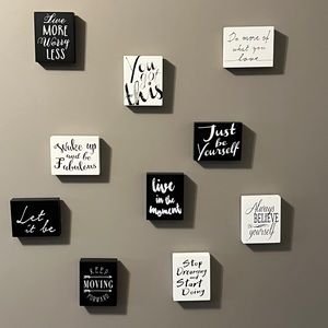 🔥 2/$30 🔥 10 Small Wood Positivity Signs
